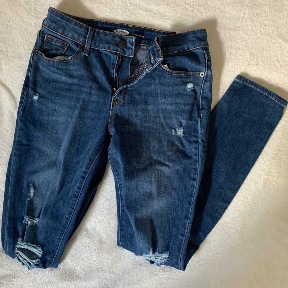 Old navy ripped skinny jeans